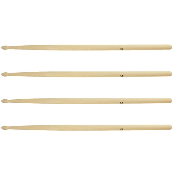 FELTECHELECTR Instrument Mallets Wood Handles Comfortable Grip Jazz Drummers 4Pcs 16*0.6*0.6In