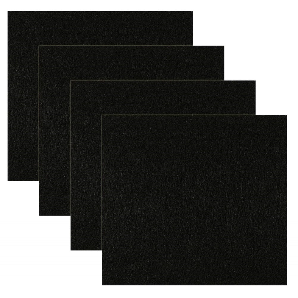 4 Pcs Charcoal Filters for Hooded Cat Litter Box, 6x6.5 Inches