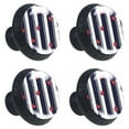 thumbnail image 1 of 4 Pcs Cherry Stripe Knobs for Kitchen Cabinet Cupboard Dresser Bookcase Drawer Pulls Handles Round Home Decor, 1 of 7