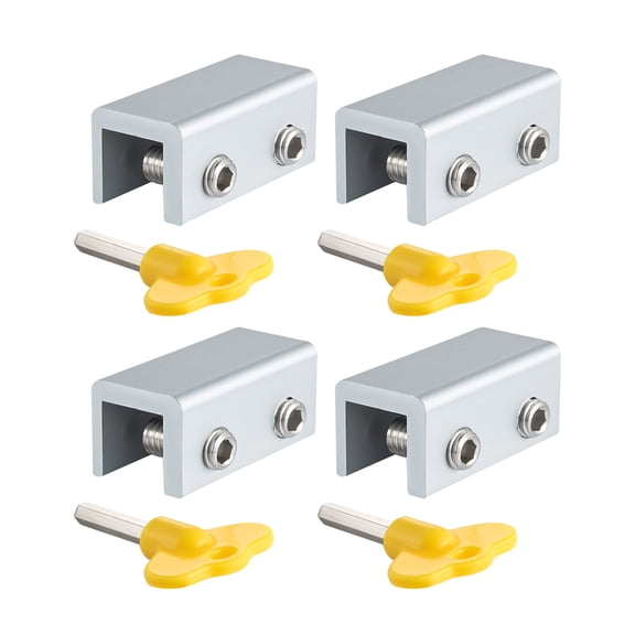 4 Pcs Child Safety Window Limiters Home Security for Windows Lock with for Key Window Safety Locks for Vertical Sliding