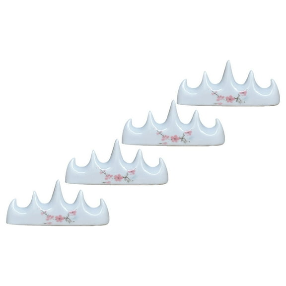 Ceramic Calligraphy Brush Pen Holders Practical Ink Paint Brush Rests for Home Use 4 Pieces