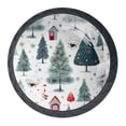 thumbnail image 1 of 4 Pcs Christmas Tree Knobs for Kitchen Cabinet Cupboard Dresser Bookcase Drawer Pulls Handles Round Home Decor, 1 of 8