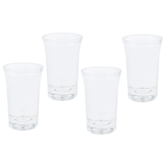 4 Pcs Clear Acrylic Heavy Glasses Cups, Not Easily Broken, 35ml