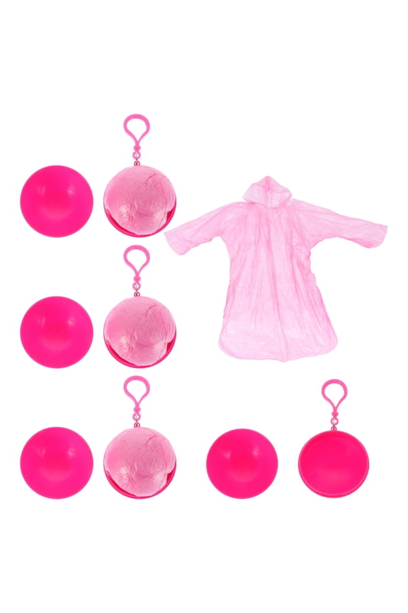 4 Pcs Clear Raincoat Hiking Outdoor Travel Women's