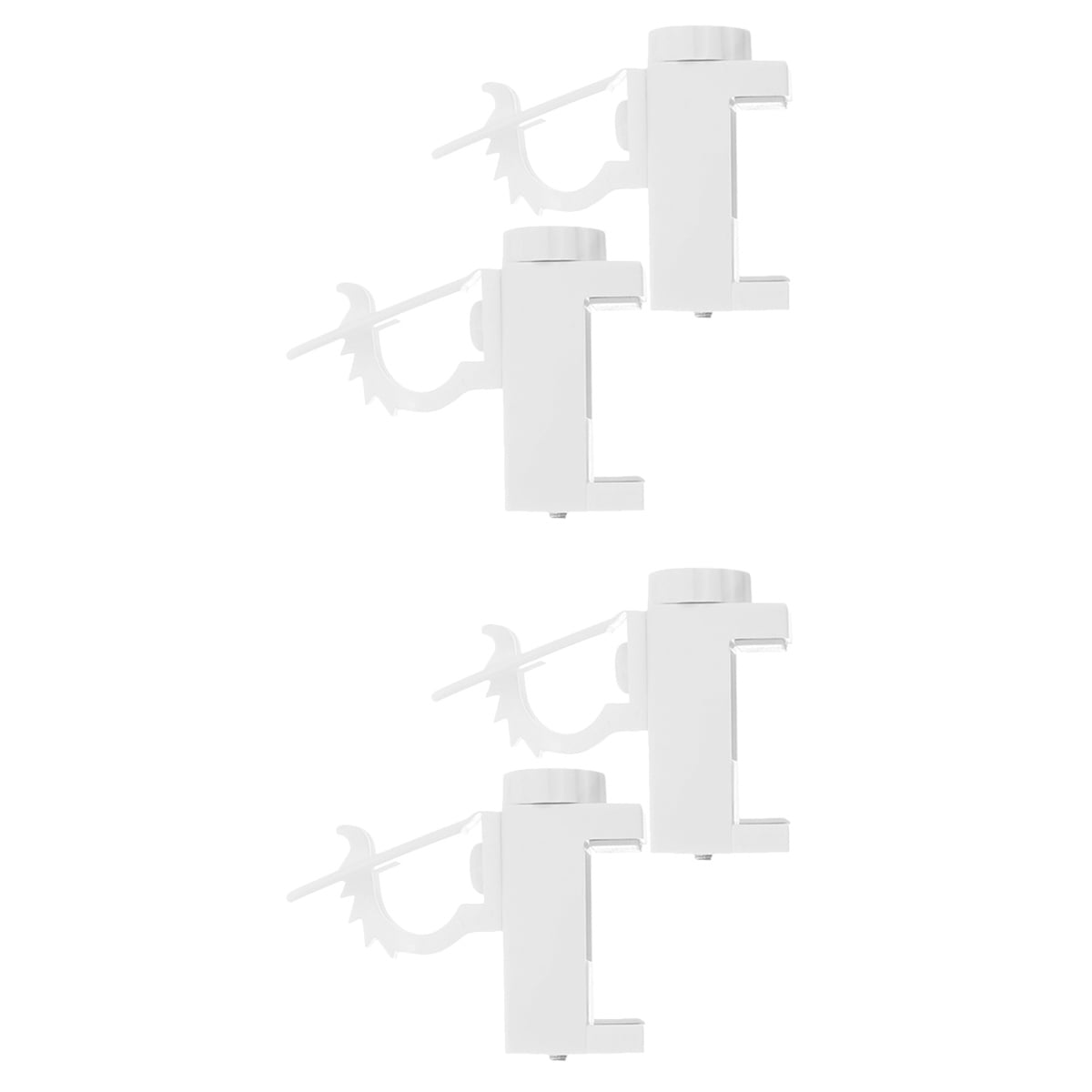 4 Pcs ClipOn Rod Bracket Hook Curtain Rods Holders No No Brackets for