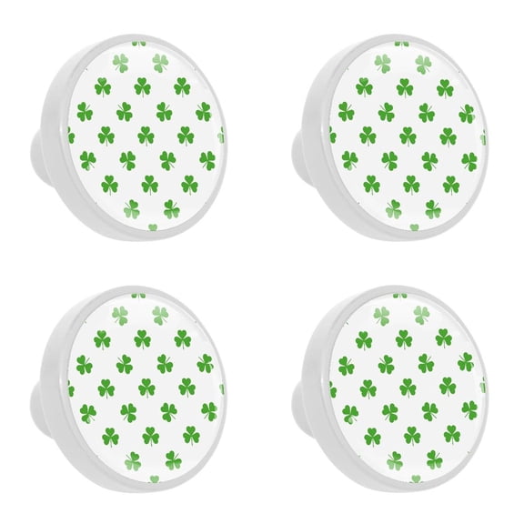 4 Pcs Clover Knobs for Kitchen Cabinet Cupboard Dresser Bookcase Drawer Pulls Handles Round Home Decor