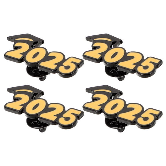 MOKKHNB Graduation Pins Multi 4Pcs 1.3X0.6X0.4In Alloy College Entrance Exam