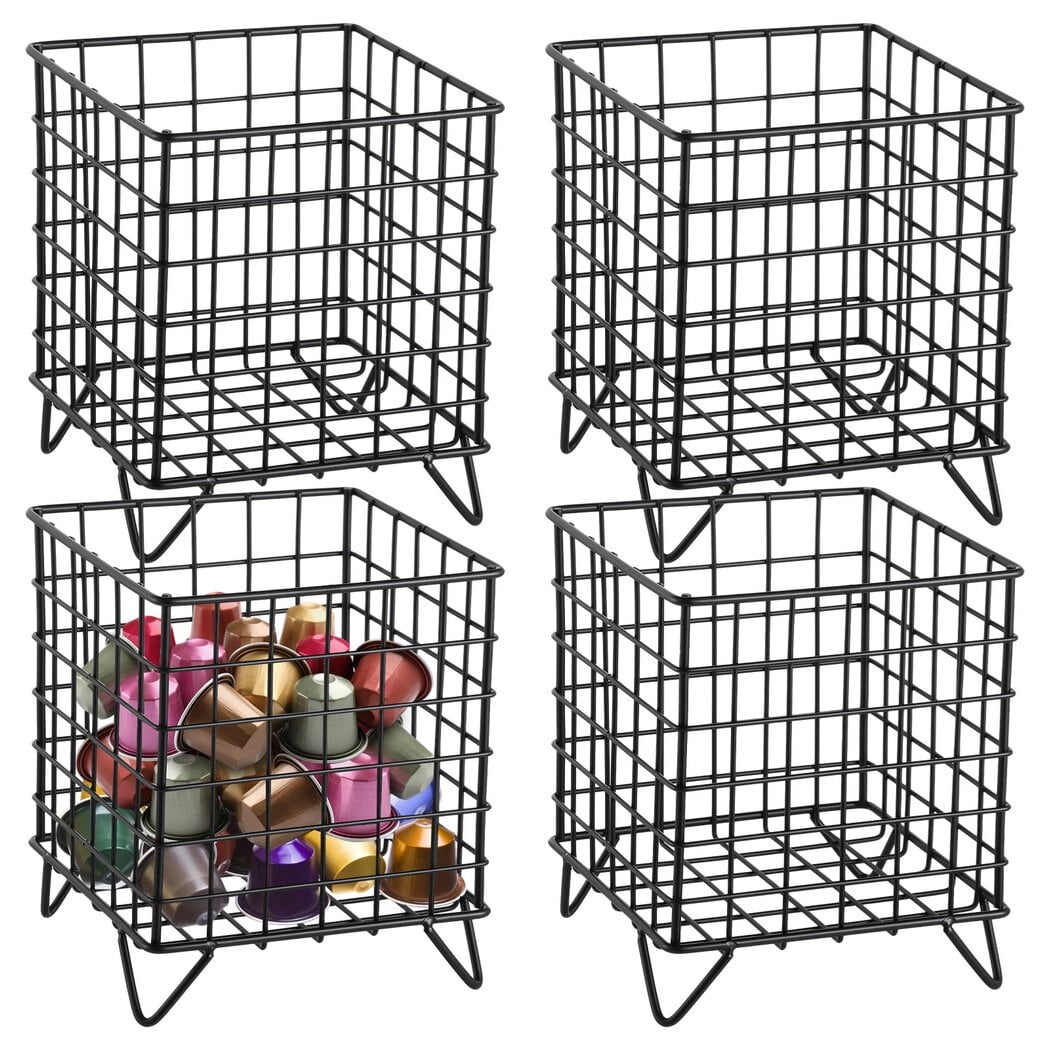 4 Pcs Coffee Pod Holders, Metal Wire K Cup Brackets for Coffee Pods