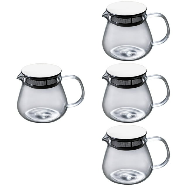4 Pcs Coffee Pot Simple Kettle Water Espresso Maker Tea Machine Creative Juice with Drain Net