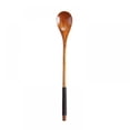 thumbnail image 1 of 4 Pcs Coffee Spoon Pure Hand Wooden Spoon Long Handle Stirring Spoon Log Tableware Honey Spoon Scoop Teaspoon, 1 of 8