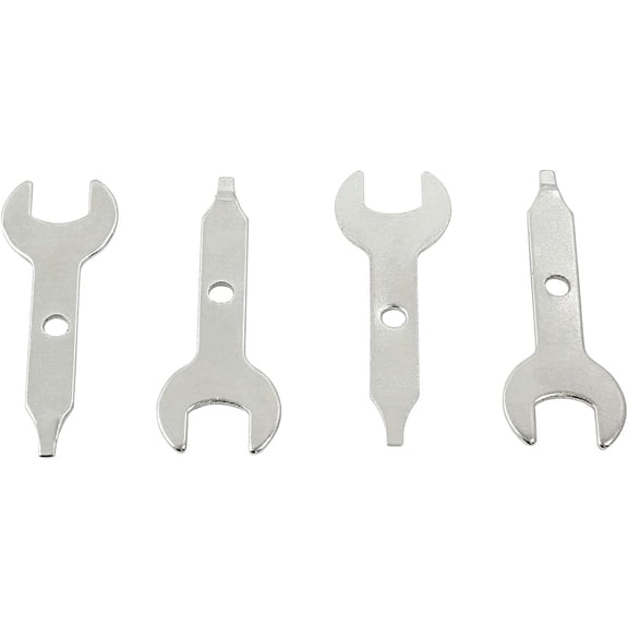 4 Pcs Collet Wrench Key, 3/8 Inch / 9.5mm Stainless Steel Multitool Wrench, Sliver Nut Spanner for Rotary Tool, Engraving Machine