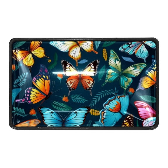 4 Pcs Colorful Flying Butterfly Crystal Glass Drawer Knob Pull Handle Ergonomic Furniture Cabinet Handle for Kitchen Dresser Cupboard Wardrobe