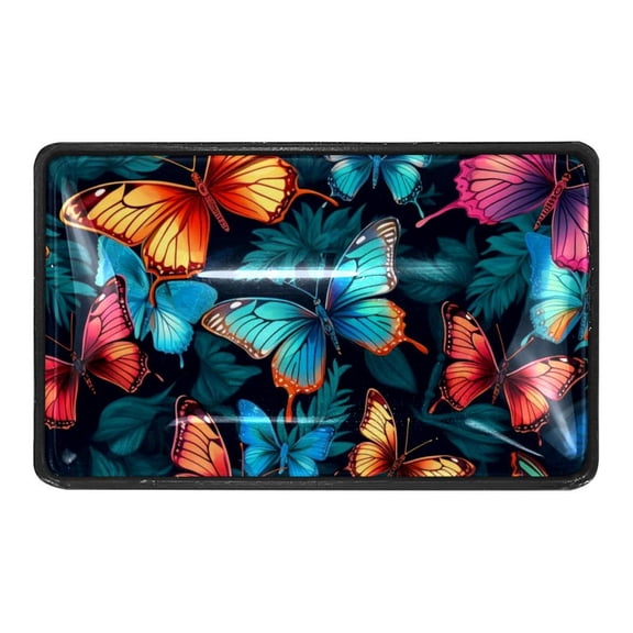 4 Pcs Colorful Flying Butterfly Crystal Glass Drawer Knob Pull Handle Ergonomic Furniture Cabinet Handle for Kitchen Dresser Cupboard Wardrobe