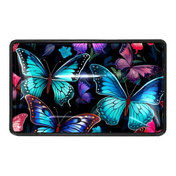 4 Pcs Colorful Flying Butterfly Crystal Glass Drawer Knob Pull Handle Ergonomic Furniture Cabinet Handle for Kitchen Dresser Cupboard Wardrobe