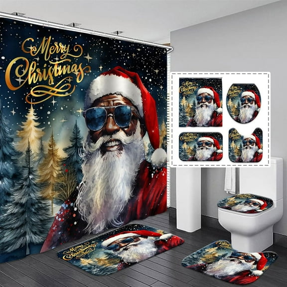 4 Pcs Colorful Gaming Shower Curtain Set for Boys Bathroom Decor Watercolor Gamepad Controller Bath Curtain with Anti-Slip Mat Kids Graffiti Game Shower 70.8x70.8in