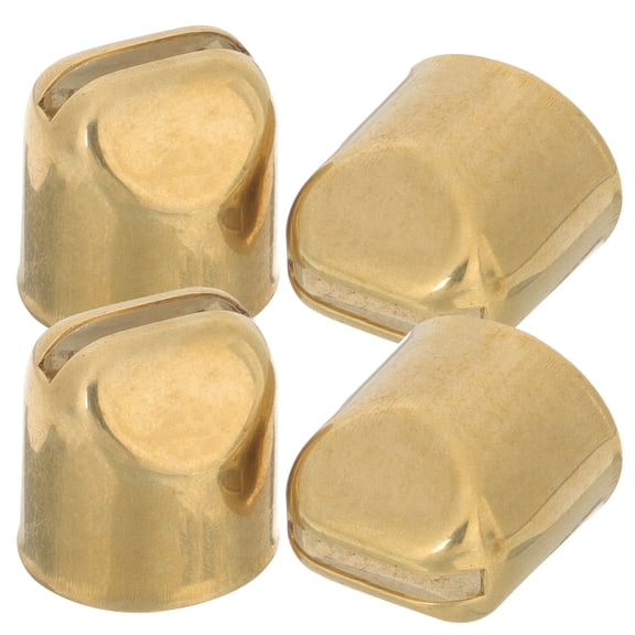 Brass Knife Handle Wedges for Replacement 4pcs Golden Conical Fixers for Kitchen Cutter Tools
