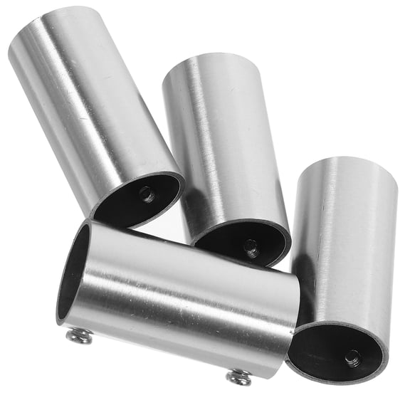 4 Pcs Component Connector Conduit Stainless Steel Round Pipe