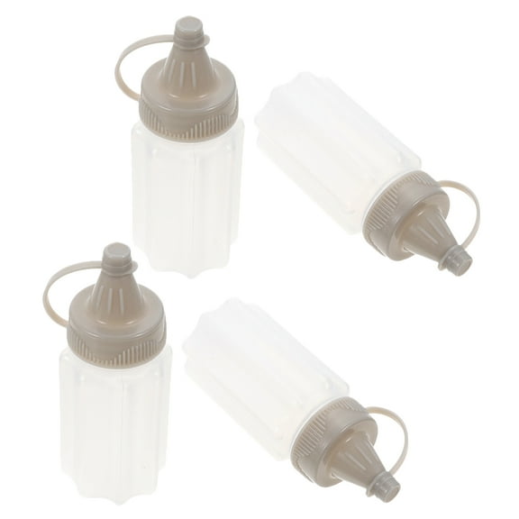 4 Pcs Ketchup Condiments Mini Sauce Squeeze Bottle