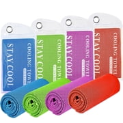 4 Pcs Cooling Towels 40"x12" Cool Sweat Towels,Cooling Towels for Neck and Face,Workout Towels