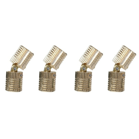 4 Pcs Copper Barrel Hinges Invisible Furniture Cabinet Door Kitchen Weld Opening Angle