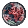 thumbnail image 1 of 4 Pcs Coral Knobs for Kitchen Cabinet Cupboard Dresser Bookcase Drawer Pulls Handles Round Home Decor, 1 of 8