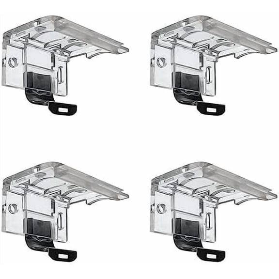 4 Pcs Cordless Shade Bracket, Mounting Bracket with Metal Clip for 1" (25MM) PVC Cordless Honeycomb & Pleated Shades Cordless Blinds Headrail Holder Clip$$Home Decor, Kitchen, & Other