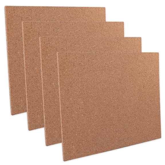 4 Pcs Cork Sheets 11.4X 8.4x0.2inch Cork Backing Sheets Non Adhesive Wood Corkboard Decorative Cork Tiles