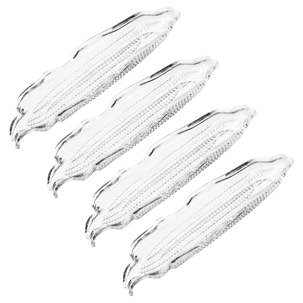4 Pcs Corn Holder Fruit Plate Corn Serving Tray Corn on The Cob Trays