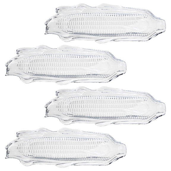 4 Pcs Corn Plate Corn on The Cob Dishes Corn Tray Corn on The Cob Holders Corn Holder Plate Corn on The Cob Trays