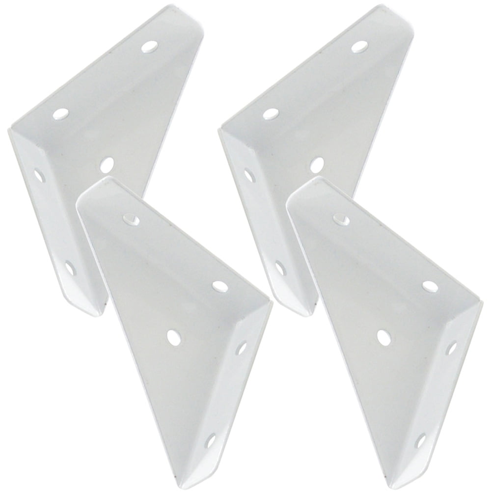 4 Pcs Corner Protector Kitchen Metal Shelves Braces Brackets
