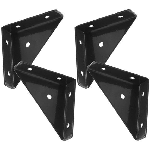 4 Pcs Corner Shelf Stand Mounting Brackets Joint Fastener Cabinet Protector Metal