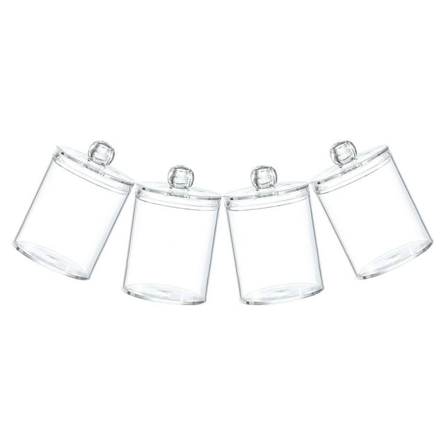 4 Pcs Cotton Ball Storage Box Desktop Organizer Dried Bean Container