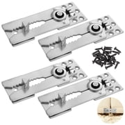 4 Pcs Couch Connectors for Sectional, Heavy Duty Steel Alligator Sofa Clamps, Interlocking Furniture Stabilizers, Anti-Sliding Sofa Fasteners