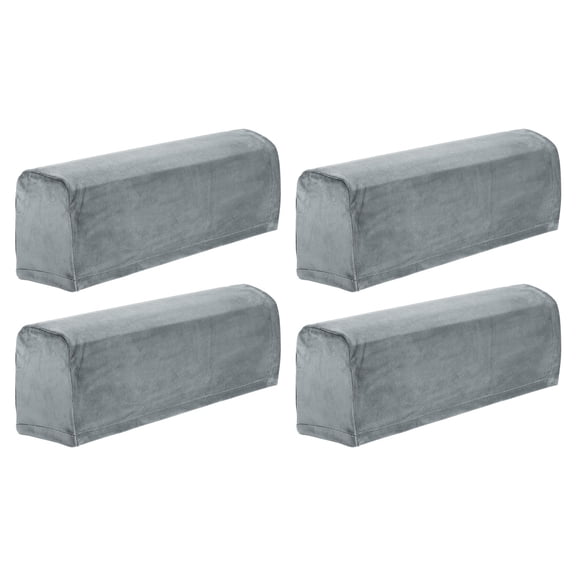 4 Pcs Couch Sofa Armrest Covers for Chair Sofa Arm, Dark Gray