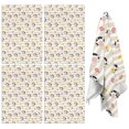thumbnail image 1 of 4 Pcs Cow and Flower Beige Pattern Funny Kitchen Towels, Microfiber Dish Towels, Kitchen Tea Towels Set 18" X 26", 1 of 6