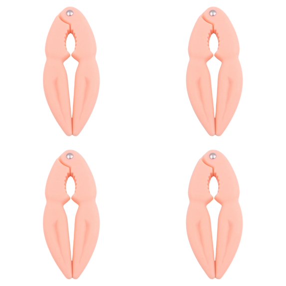 4 Pcs Crab Crackers and Tools,Crab Leg Crackers Lobster Crackers and Tools Nut Crackers for Seafood Shellfish Nuts Home Kitchen Tools(Orange)