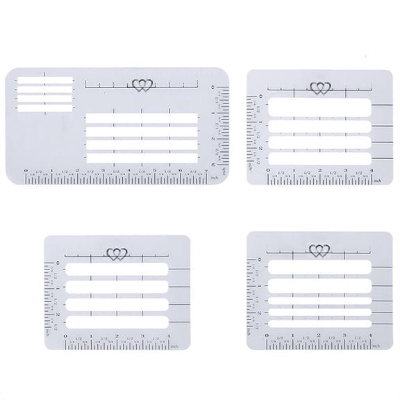 4 Pcs Craft Addressing Guide Notebook Multi-use Letter Envelope Stencil Set Templates Rulers Diary Greeting Card