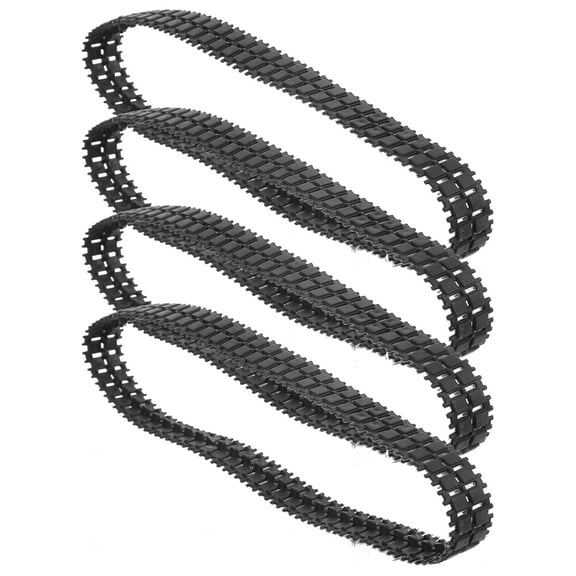 4 Pcs Crawler Remote Control Car DIY Making Robot Track Tank DIY Track Replacement Rubber Robot Track