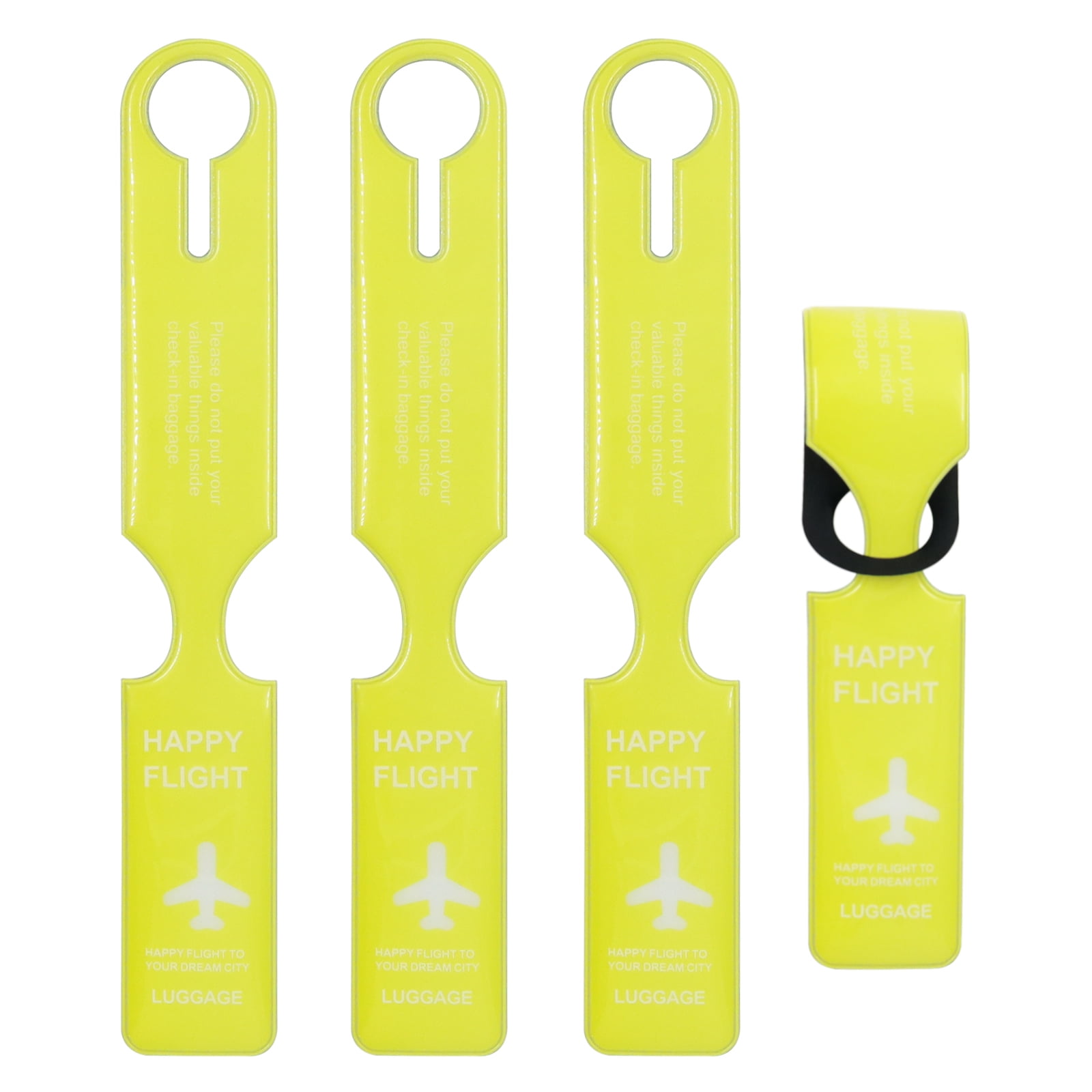 4 Pcs Creative Luggage Tags with Name Card, Unique Baggage Tag ...