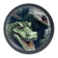 thumbnail image 1 of 4 Pcs Crocodile Knobs for Kitchen Cabinet Cupboard Dresser Bookcase Drawer Pulls Handles Round Home Decor, 1 of 8