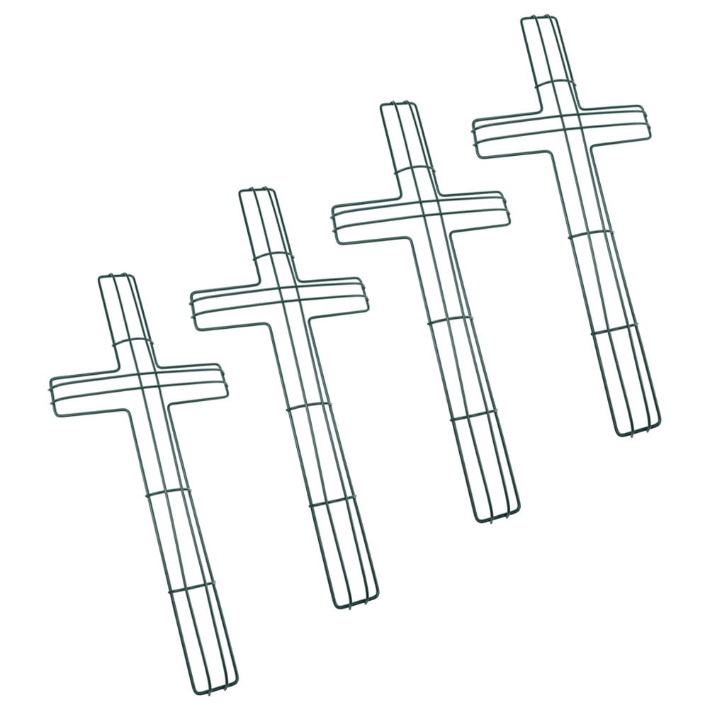 4 Pcs Cross Garland Decor Wreath Making Tool Easter Frame Floral Form