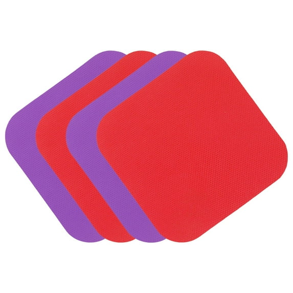 4 Pcs Cup Coaster Bottle Opening Mat Jar Hand Can Opener Rubber Anti-skid Mats Multipurpose