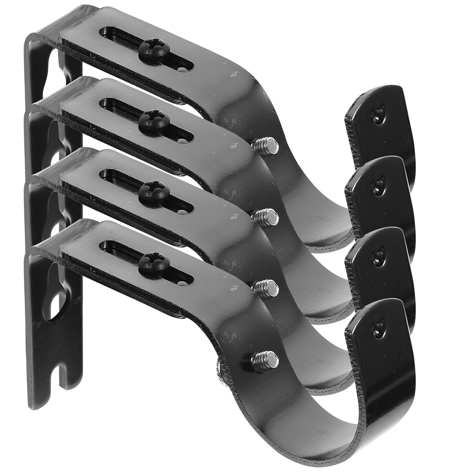 4 Pcs Curtain Rod Bracket Curtain Hooks Drapery Rod Brackets Shower