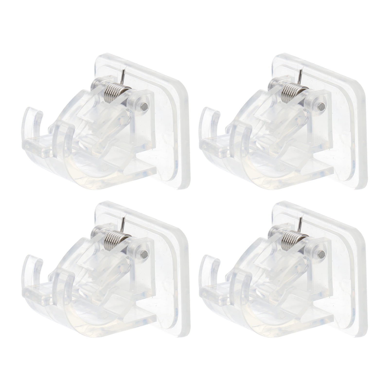 4 Pcs Curtain Rod Holder Accessories Bath Rack Tieback Hooks Heavy Duty ...
