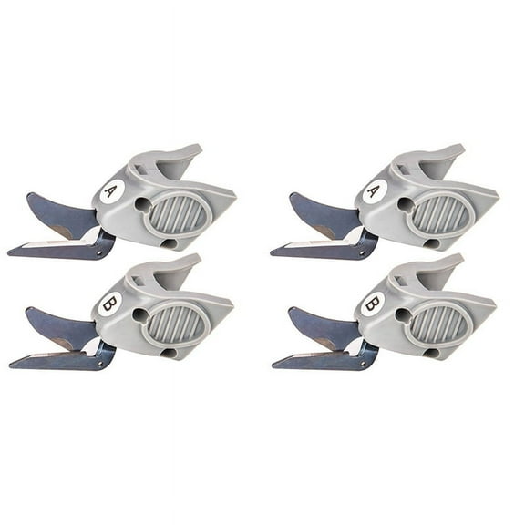 4 Pcs Cutting Fit for Wbt-1 Fabric Electric Scissors Cloth Cutter, 2 Set Cutter A & 2 Set Cutter B