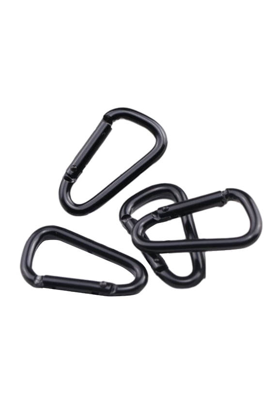 4 Pcs D Rings Clip Hook Spring Snap Hook Mountaineering Buckle Keychain Clip