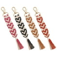 thumbnail image 1 of 4 Pcs DIY Braided Rope Ornament Bag Decor Kit Macrame Carabiner, 1 of 6