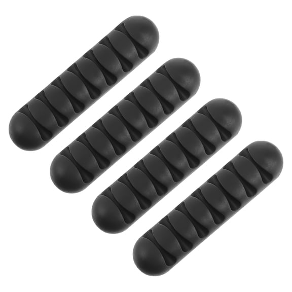 4 Pcs Data Cable Fixer Desktop Holder Cord Organizing Tools Wire Fasten Managements