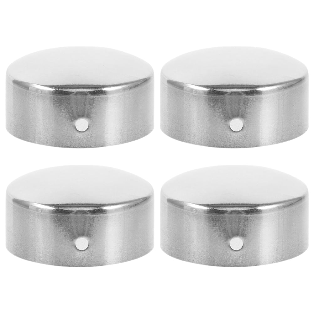 4 Pcs Decor Handrail for Stairs End Caps for Metal Tubing Railing Plugs