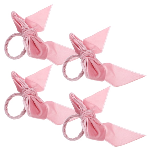 4 Pcs Unique Bow Napkin Rings for Party Napkin Buckles Rings Wedding Napkin Holder Bowknot Napkin Rings Buckles for Holiday Napkin Rings